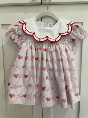 Shop Teeta Girls Ally Dress in Valentines Hearts 18M